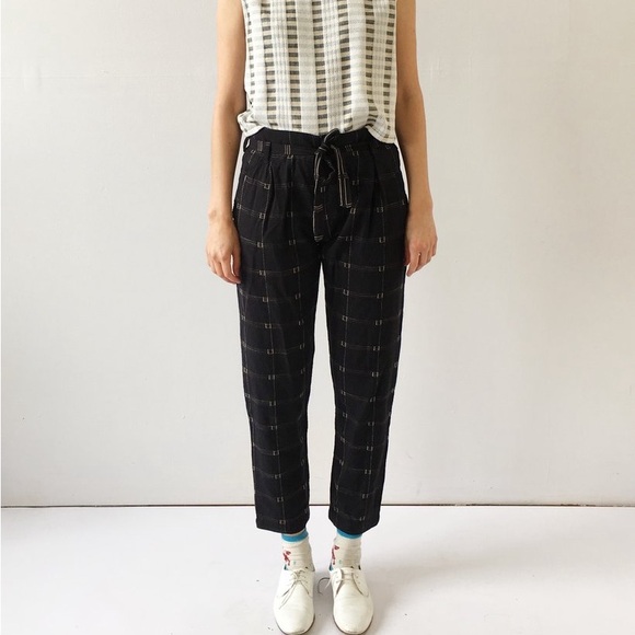 Ace & Jig Pants - Ace & Jig Stafford Pant in Black Magic